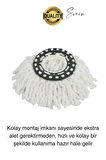 Ultra Emici Yedek Mop Başlığı Mikrofiber Paspas Püsküllü Temizlik Fayans Parke Laminant Silme Bezi