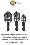 A Kalite 3 Parça Premium Havşa Açma Matkap Ucu Seti HSS Bits Uçlu Paslanmaz Çelik Kalın 12-16-19 mm