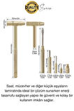 Premium 5 in 1 Çekiç Tornavida Tamir Seti Takı Saat Çok Amaçlı Çift Kafa Telefon Mücevher Kuyumcu