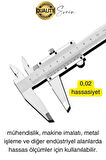 Premium Endüstriyel Hassas Ölçüm Mekanik Kumpas Analog Mikrometre Derinlik Genişlik 150 x 0.02 mm