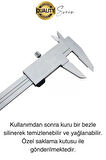 Premium Endüstriyel Hassas Ölçüm Mekanik Kumpas Analog Mikrometre Derinlik Genişlik 150 x 0.02 mm