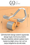 Sessiz Çalışan AB Roller Otomatik Karın Kası Egzersiz Tekeri Geri Tepme Fitness Aleti Ekipmanı