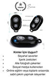 Bluetooth Kablosuz Uzaktan Kumanda İOS Android Uyumlu Selfie Fotoğraf Video Çekme Remote Shutter