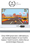 20000 Oyunlu 4K Tak Çalıştır 2.4g Uyumlu HDMI Kablosuz Çift Kol Konsol Game Stick Retro Atari