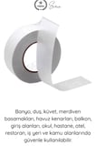 #ŞeffafKaydırmaz Şeffaf Kaydırmaz Güvenlik Bandı 36 mm x 2,5 Metre Merdiven Zemin Küvet Banyo Fayans Havuz Kenarı Kaymaz Bant Kendinden Yapışkanlı Şeffaf Kaymayı Önleyici Koruyucu Şerit Ev Ofis İşyeri