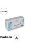 Haspet Pudrasız Muayene Eldiveni Large 100'lü