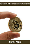 Deluxe Series Kutulu Hediyelik Kripto Hatıra Koleksiyon Bitcoin Madeni Para Altın Rengi 2 Adet