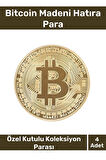 Deluxe Series Kutulu Hediyelik Kripto Hatıra Koleksiyon Bitcoin Madeni Para Altın Rengi 4 Adet