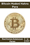 Deluxe Series Kutulu Hediyelik Kripto Hatıra Koleksiyon Bitcoin Madeni Para Altın Rengi 10 Adet