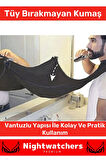 Deluxe Pratik Vakumlu Aynaya Yapıştırma Aparatlı Evde Saç Sakal Kesme Siyah Tıraş Örtüsü - 2 Adet