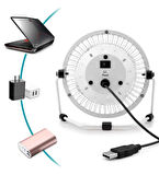 Laptop PC Metal Masaüstü serinletici FAN Beyaz USB Kablolu Usb 18 cm. Vantilatör