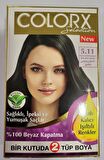 Colorx Saç Boyası İkili Set - 5.11 Koyu Zeytin Kumral