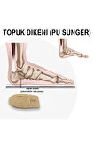 LT05 - Deri Topuk Koruyucu | Topuk Dikeni Önleyici, 1 Cm Boy Uzatma, Ter Emici, Hakiki Deri Destek