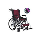 ALUMİNYUM TEKERLEKLİ SANDALYE 863LAJ-C-20-46