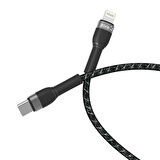 Siyah Shira Serisi Type-c to Lightning PD Kablo 1 Metre-Zore