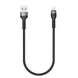 Siyah Shira Serisi Lightning Usb Kablo 30 cm-Zore
