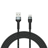 Siyah Shira Serisi Micro Usb Kablo 3 Metre-Zore