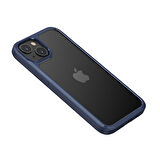 iPhone 13 Uyumlu Ensueno Roll Kapak-Mavi