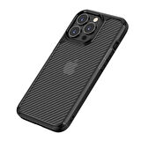 iPhone 13 Pro Max Uyumlu Zore İnoks Kılıf-Siyah