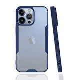iPhone 13 Pro Uyumlu Zore Parfe Kapak-Lacivert
