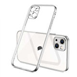 iPhone 13 Uyumlu Zore Gbox Kılıf-Gümüş