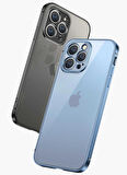 iPhone 13 Pro Uyumlu Zore Gbox Kapak-Gümüş