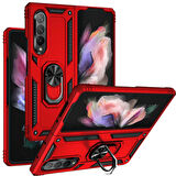 Galaxy Z Fold 3 Uyumlu Zore Vega Kapak-Siyah
