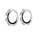 iPhone 12 Mini Uyumlu Zore CL-06 Kamera Koruyucu-Gümüş