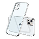 iPhone 13 Uyumlu Zore Mat Gbox Kılıf-Gümüş