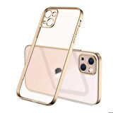 iPhone 13 Uyumlu Zore Mat Gbox Kapak-Gold