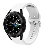 Galaxy Watch 4 44mm KRD-50 Uyumlu Zore Kordon-Beyaz