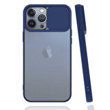 iPhone 13 Pro Max Uyumlu Zore Lensi Kapak-Lacivert