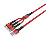 Kırmızı LC93 3 in 1 Usb Kablo-Zore