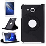 Galaxy Tab 4 T280  Uyumlu ​EFFX Dönebilen Standlı Kılıf-Siyah