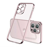 iPhone 13 Pro Uyumlu Zore Mat Gbox Kapak-Rose Gold