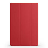 Galaxy Tab A8 10.5 SM-X200 (2021)  Uyumlu ​ZYL Smart Cover Standlı 1-1 Kılıf-Kırmızı