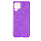 Galaxy A22 4G Uyumlu Zore Shining Silikon-Mor