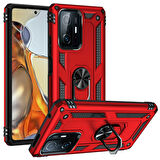 Xiaomi Mi 11T 5G Kılıf Zore Vega Kapak-Kırmızı