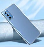 Galaxy M52 Uyumlu Zore Kamera Korumalı Süper Silikon Kapak-Renksiz