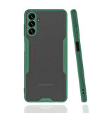 Galaxy A04S Uyumlu Zore Parfe Kapak-Koyu Yeşil