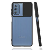 Galaxy M52 Uyumlu Zore Lensi Kapak-Siyah