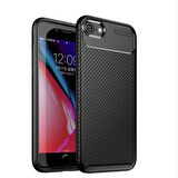 iPhone SE 2022 Uyumlu Zore Negro Silikon Kılıf-Siyah