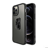 iPhone 12 Pro Max Uyumlu Zore V-Bax Kapak-Siyah