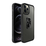 iPhone 12 Pro Max Uyumlu Zore V-Bax Kılıf-Siyah