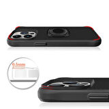 iPhone 13 Pro Max Uyumlu Zore Timo Kapak-Siyah