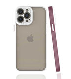 iPhone 13 Pro Max Uyumlu Zore Mima Kapak-Mürdüm