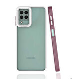 Galaxy M22 Uyumlu Zore Mima Kapak-Mürdüm