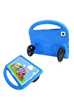 Lenovo M10 Plus Tb-x606f Wheel Car Tekerlek Standlı Tablet Eva Silikon Kılıf-mor