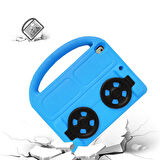 iPad Pro 10.5 (7.Nesil)  Uyumlu ​JOEC Wheel Car Tekerlek Standlı Tablet Eva Silikon Kılıf-Yeşil