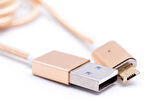 Rose Gold Mıknatıslı 8600 Micro Usb Kablo-Zore